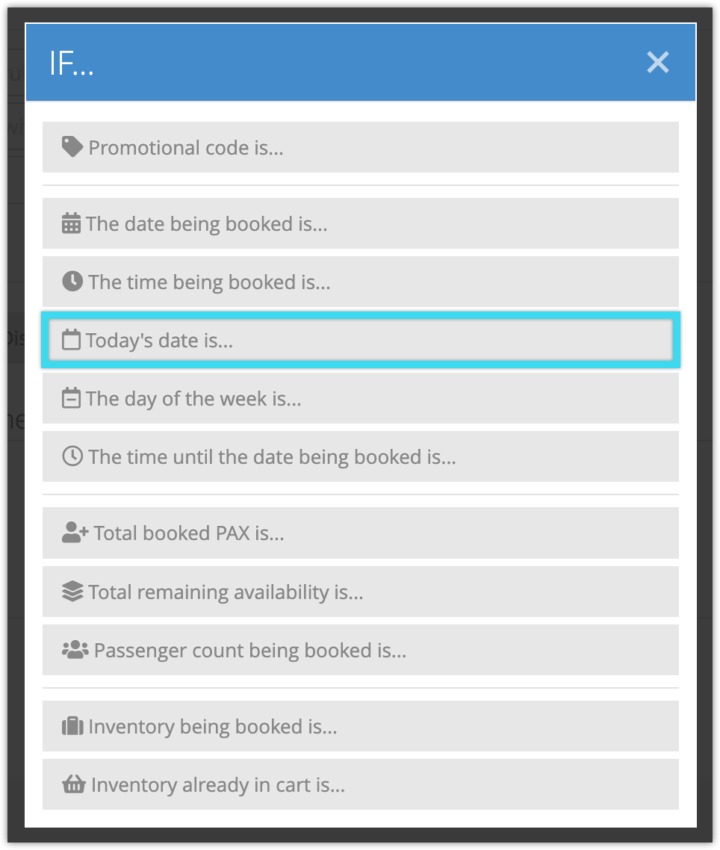 How to use rules to make adjustments on a date or range - Rezgo Support
