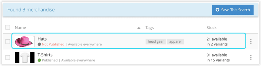 How to edit merchandise or merchandise variants - Rezgo Support