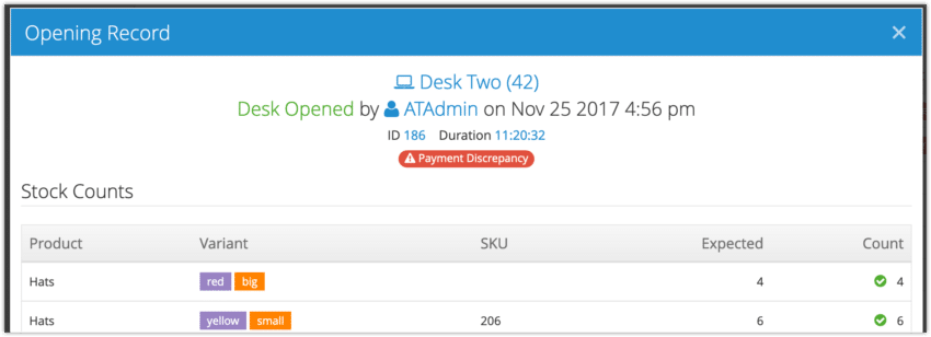 How to view desk open and close history - Rezgo Support