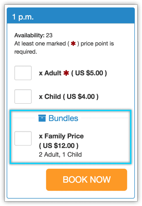 How to bundle price tiers - Rezgo Support