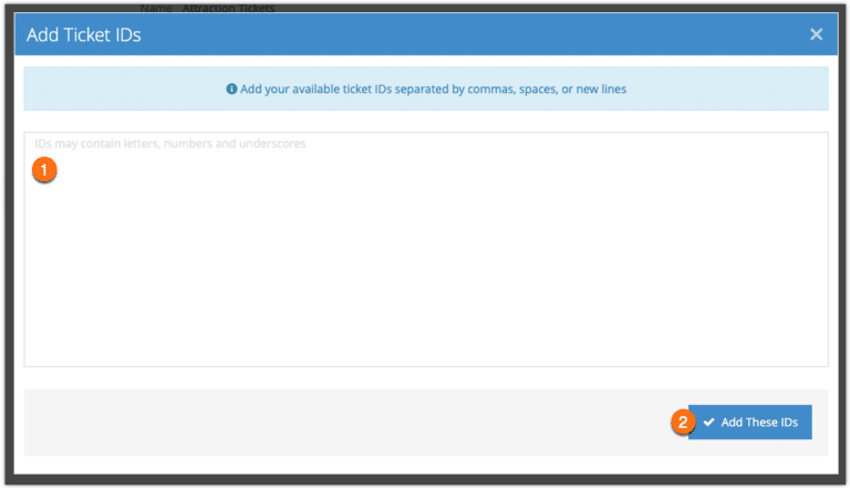 How to add new ticket IDs to a ticket pool - Rezgo Support