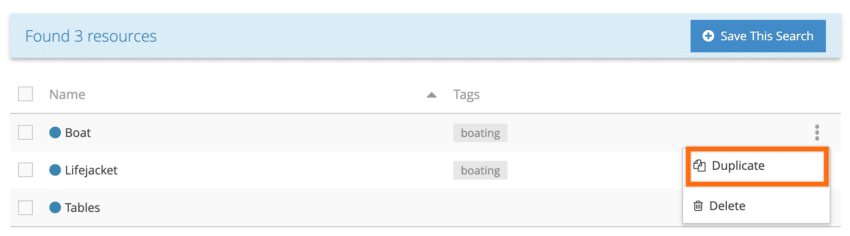 How to duplicate a resource - Rezgo Support