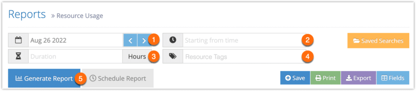 How to create a resource usage report - Rezgo Support