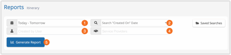 How to create an itinerary report - Rezgo Support